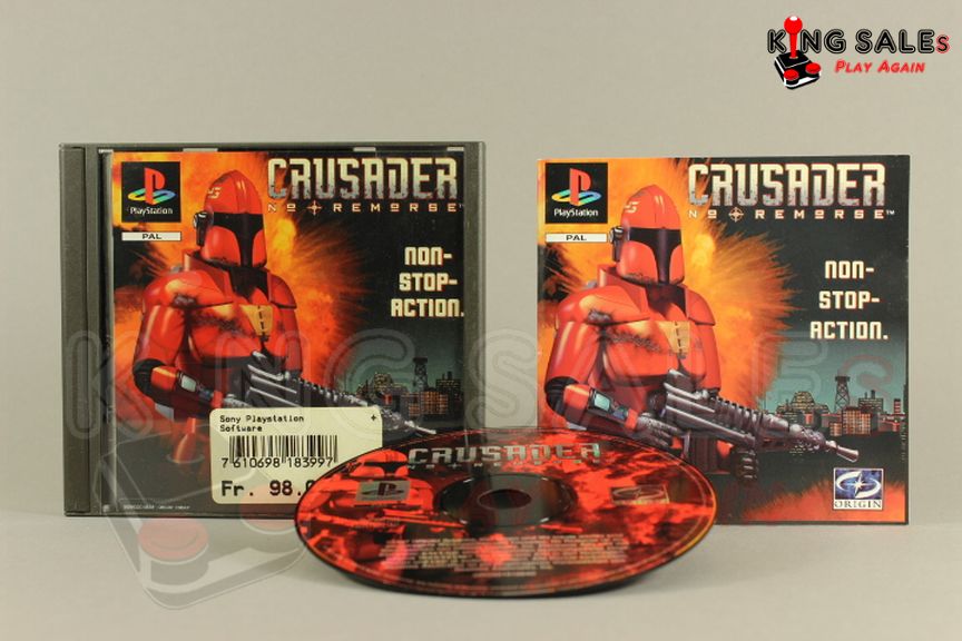 PlayStation Videospiel Crusader: No Remorse Hülle mit Anleitung und Disc