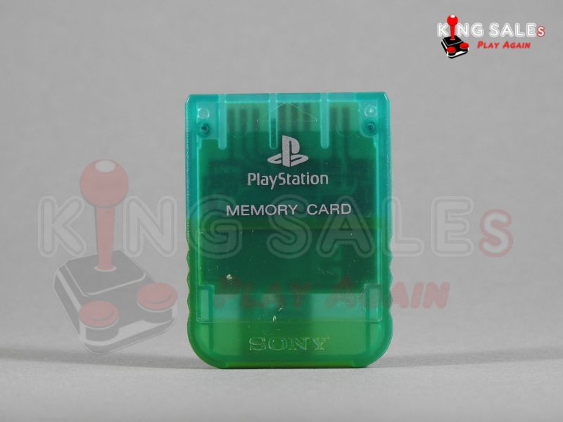 Play Station Memory Card transparent Grün