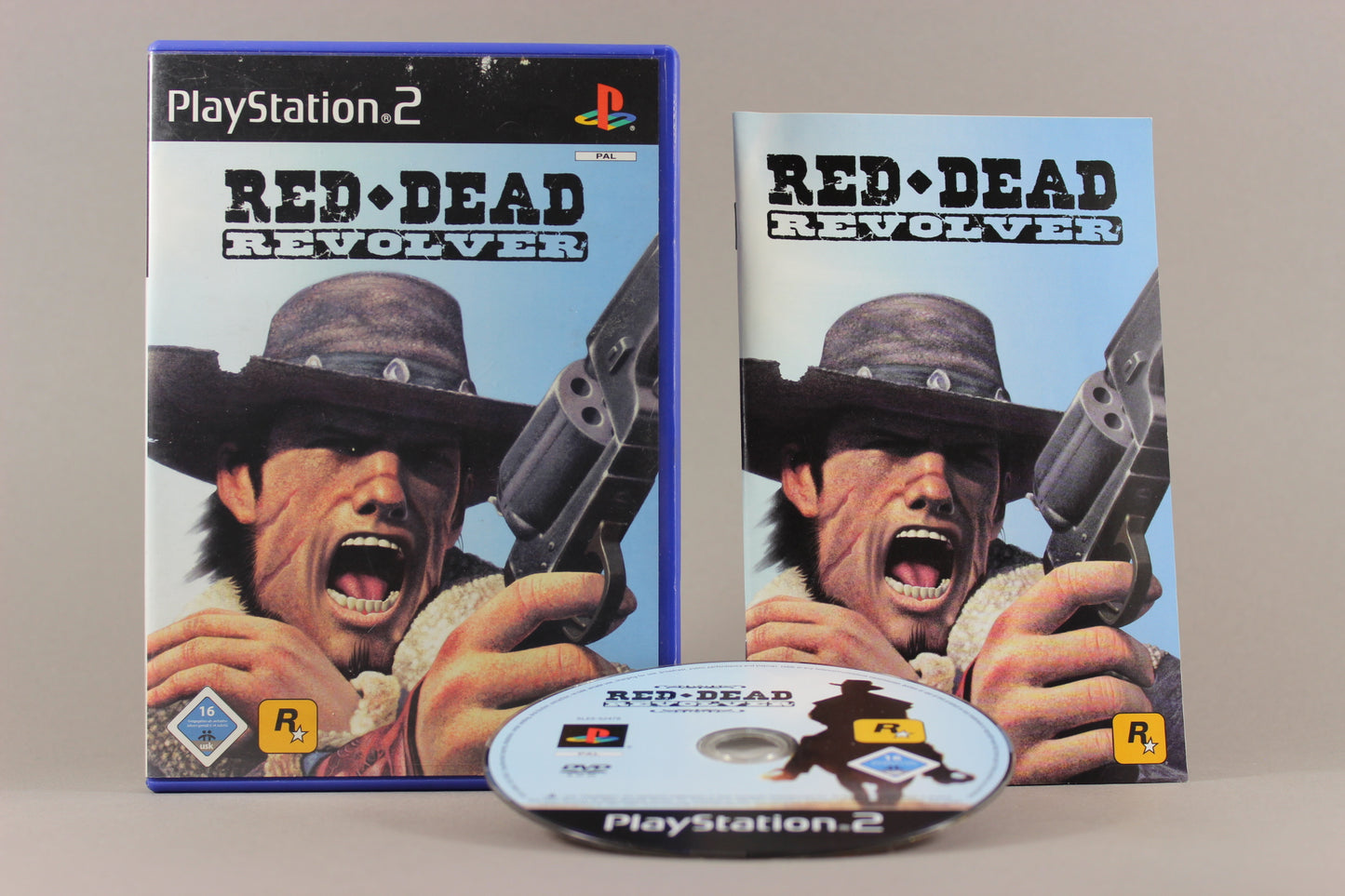 PlayStation 2 Videospiel Red Dead Revolver Hülle mit Anleitung und Disc