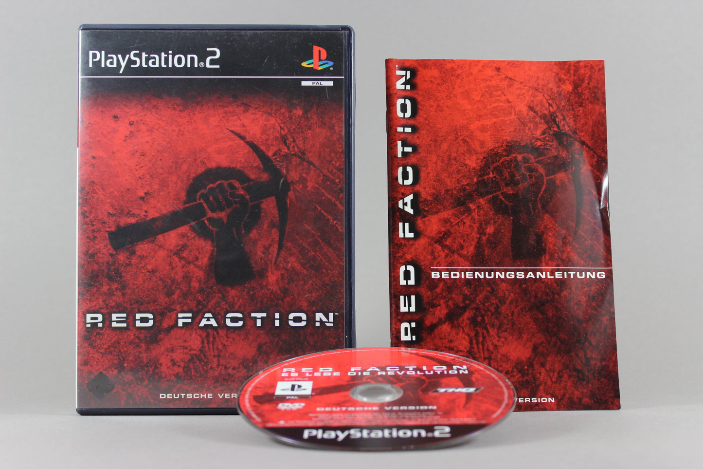 PlayStation 2 Videospiel REd Faction Hülle mit Anleitung und Disc