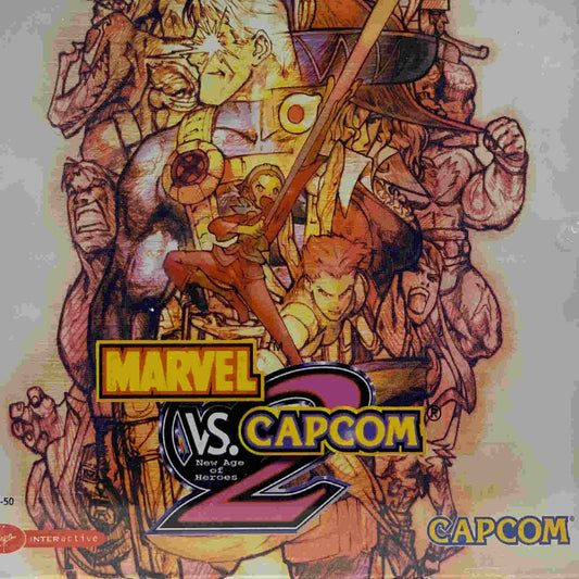 Sega Dreamcast Videospiel Marvel vs Capcom 2 Hülle mit Anleitung und Disc