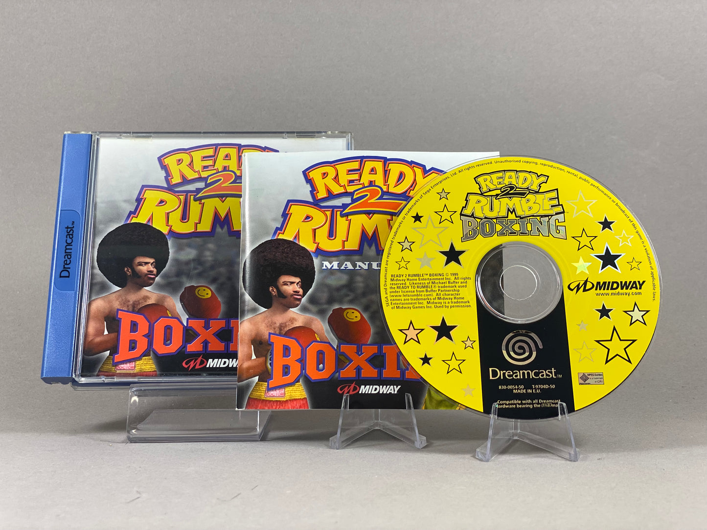 Sega Dreamcast Videospiel REady to Rumble Boxing 2 Hülle mit Anleitung und Disc