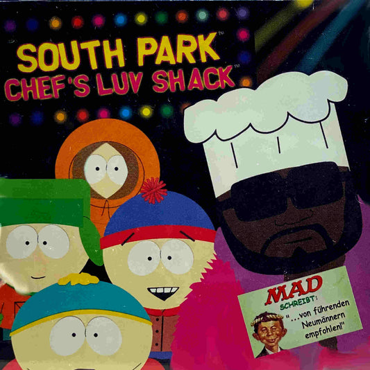 Sega Dreamcast Videospiel South Park Chefs Luv Shack Hülle mit Anleitung und Disc