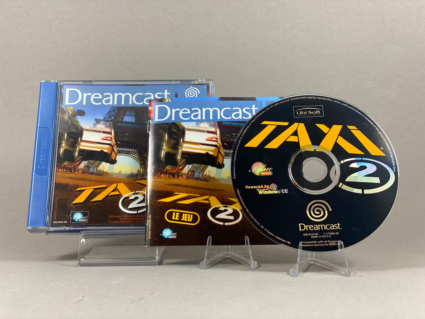 Sega Dreamcast Videospiel Taxi 2 Hülle mit Anleitung und Disc
