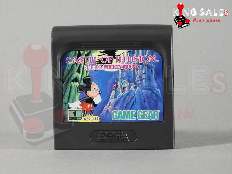 Sega Game Gear Videospiel Castle of Illusion Starring Micky Mouse Modul von vorneCover