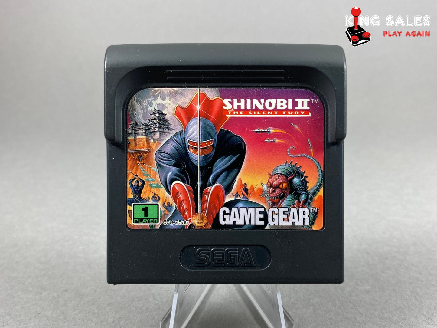 Sega Game Gear Videospiel Shinobi 2 The Silent Fury Modul von vorne
