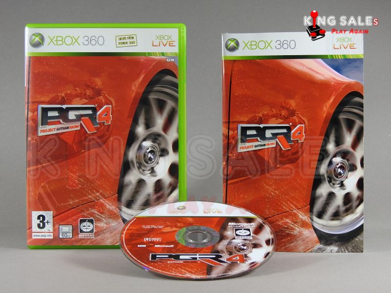 Xbox 360 Videospiel Project Gotham Racing 4 Hülle mit Anleitung und Disc