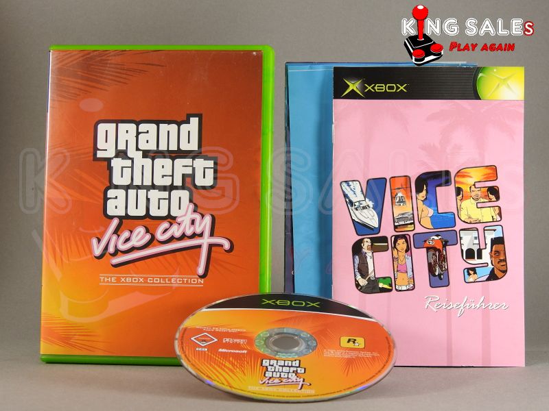 Xbox Videopiel GTA Vice City Hülle mit Anleitung und Disc