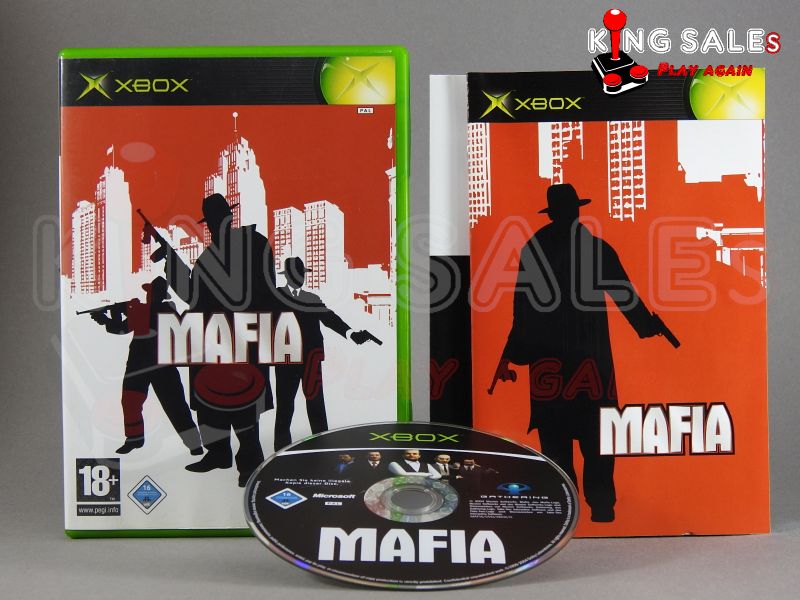 Xbox Videospiel Mafia Hülle mit Anleitung und Disc