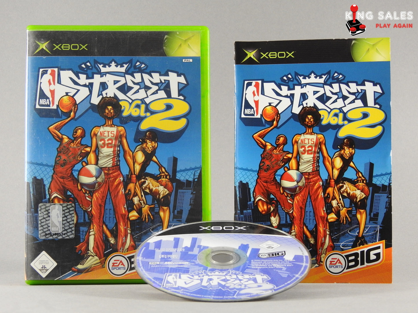 Xbox Videospiel NBA Street Volume 2
Hülle mit Anleitung und Disc