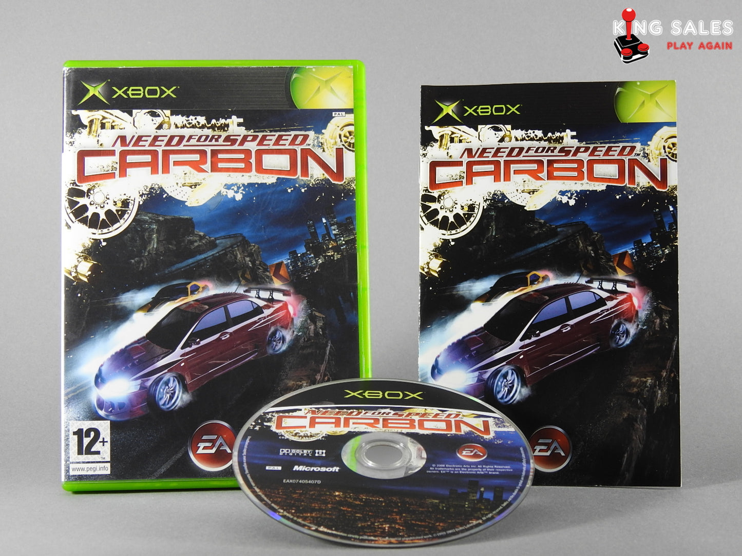 Xbox Videospiel Need for Speed Carbon Hülle mit Anleitung und Disc