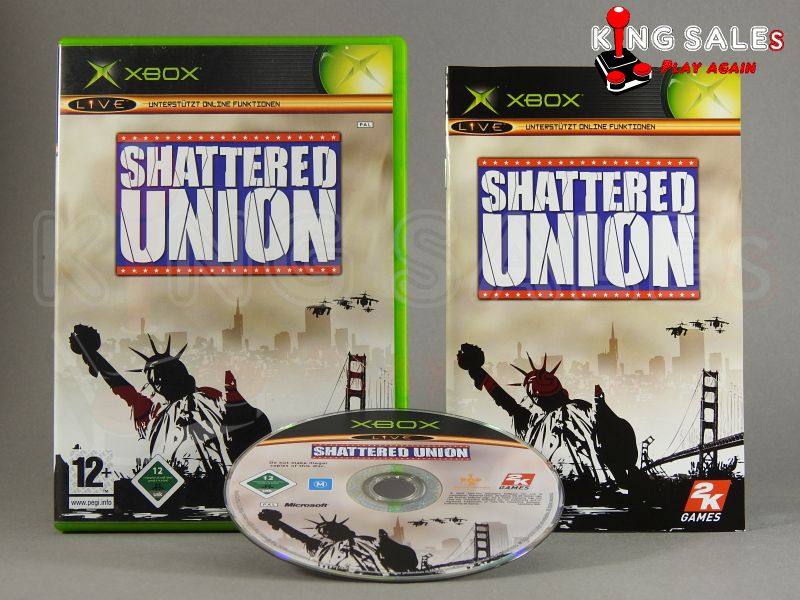 Xbox Videospiel Shattered Union
Hülle mit Anleitung und Disc