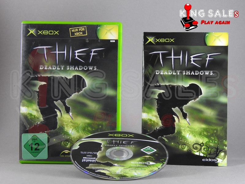 Xbox Videospiel Thief Deadly Shadows
Hülle mit Anleitung und Disc