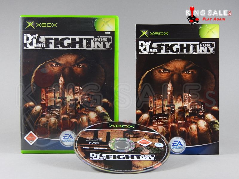 Xbox Videospiel Def Jam Fight for NY Hülle mit Anleitung und Disc