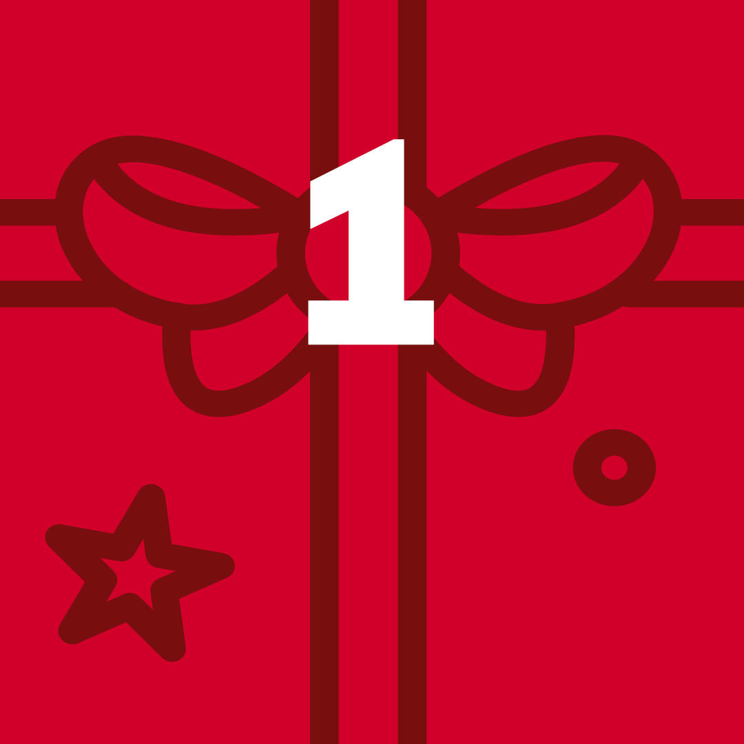Adventskalender-Fenster Nummer 1