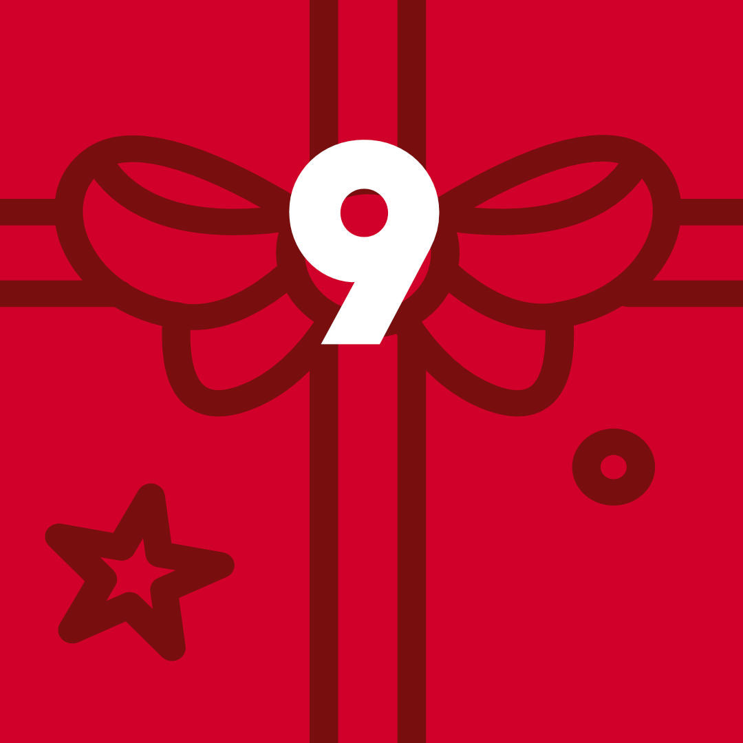 Adventskalender-Fenster Nummer 9