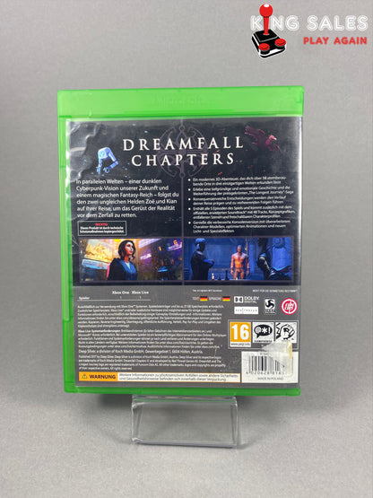 Xbox One Videospiel Dreamfall Chapters Cover von hinten