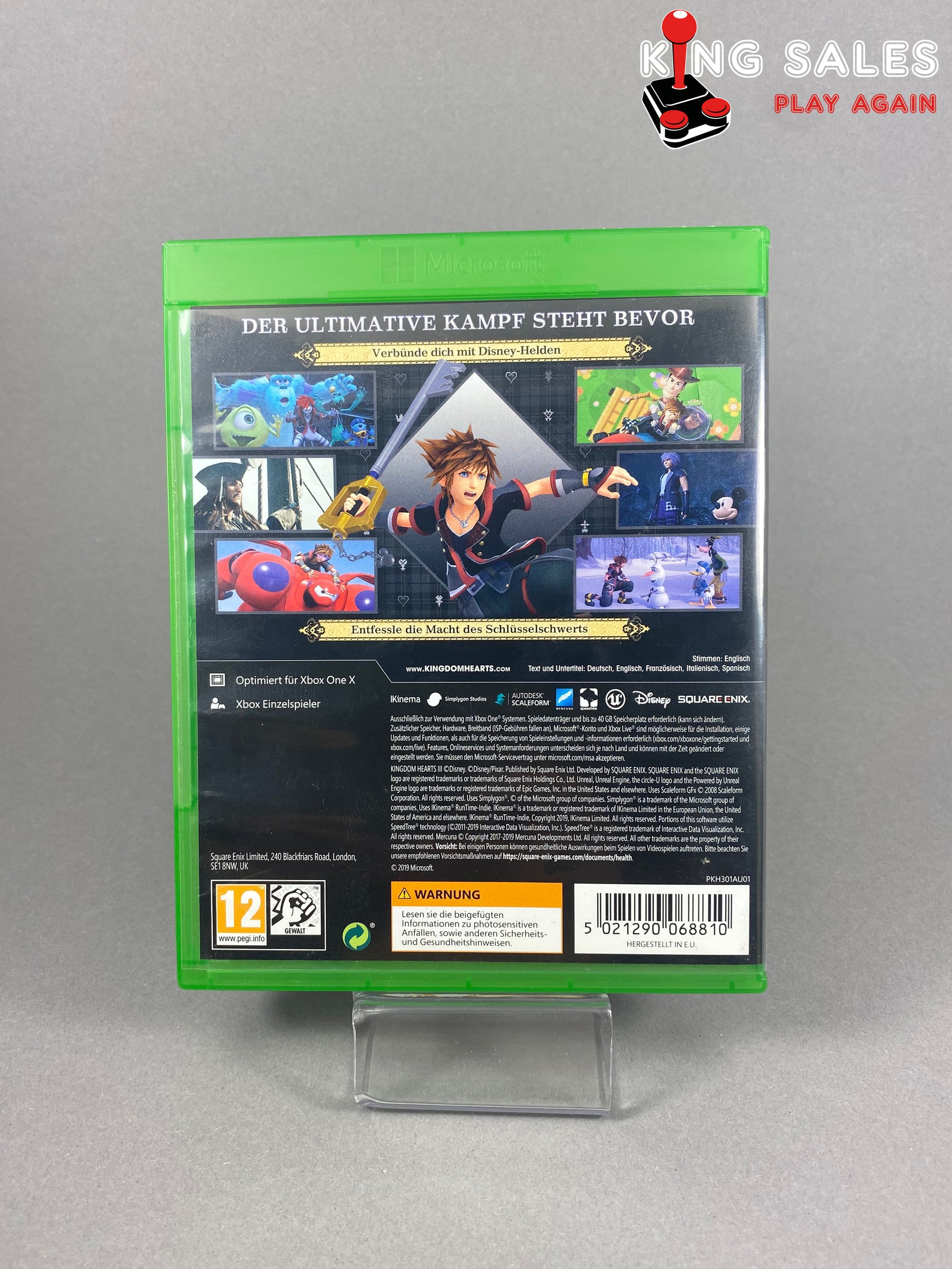 Xbox One Spiel Kingdom Hearts 3 over von hinten