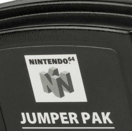 Nintendo 64 Jumper Pak von vorne und hinten