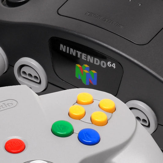 Nintendo 64 Spielkonsole mit einem Controller