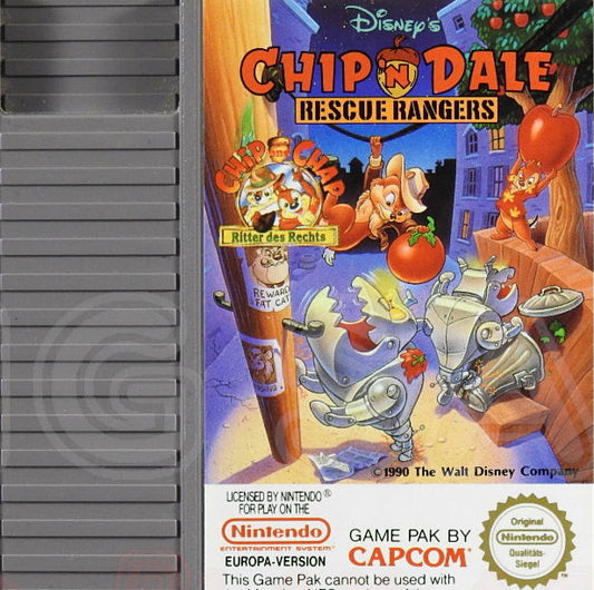 Nintendo NES Videospiel Chip n Dale Rescue Rangers Modul