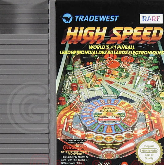 Nintendo NES Videospiel High Speed Pinball Modul