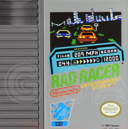 Nintendo NES Videospiel Rad Racer Modul