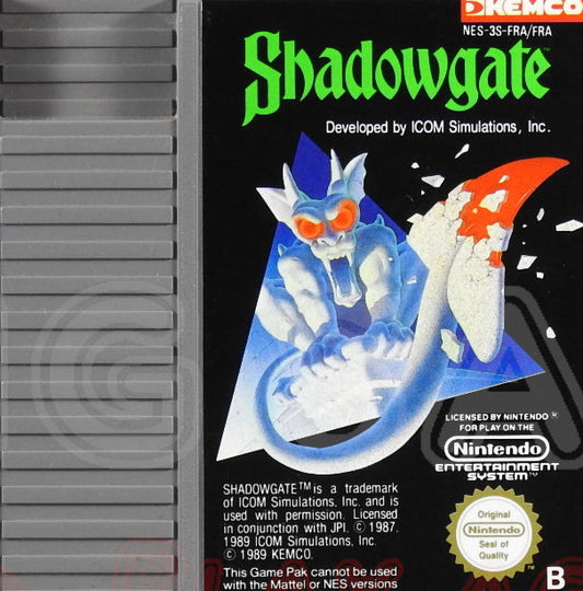 NIntendo NES Videospiel Shadowgate
Modul