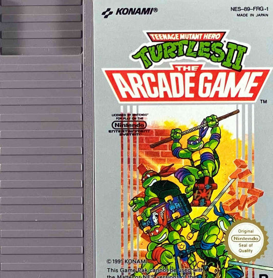 Nintendo NES Videospiel Teenage Mutant Hero Turtles II The Arcade Game Modul