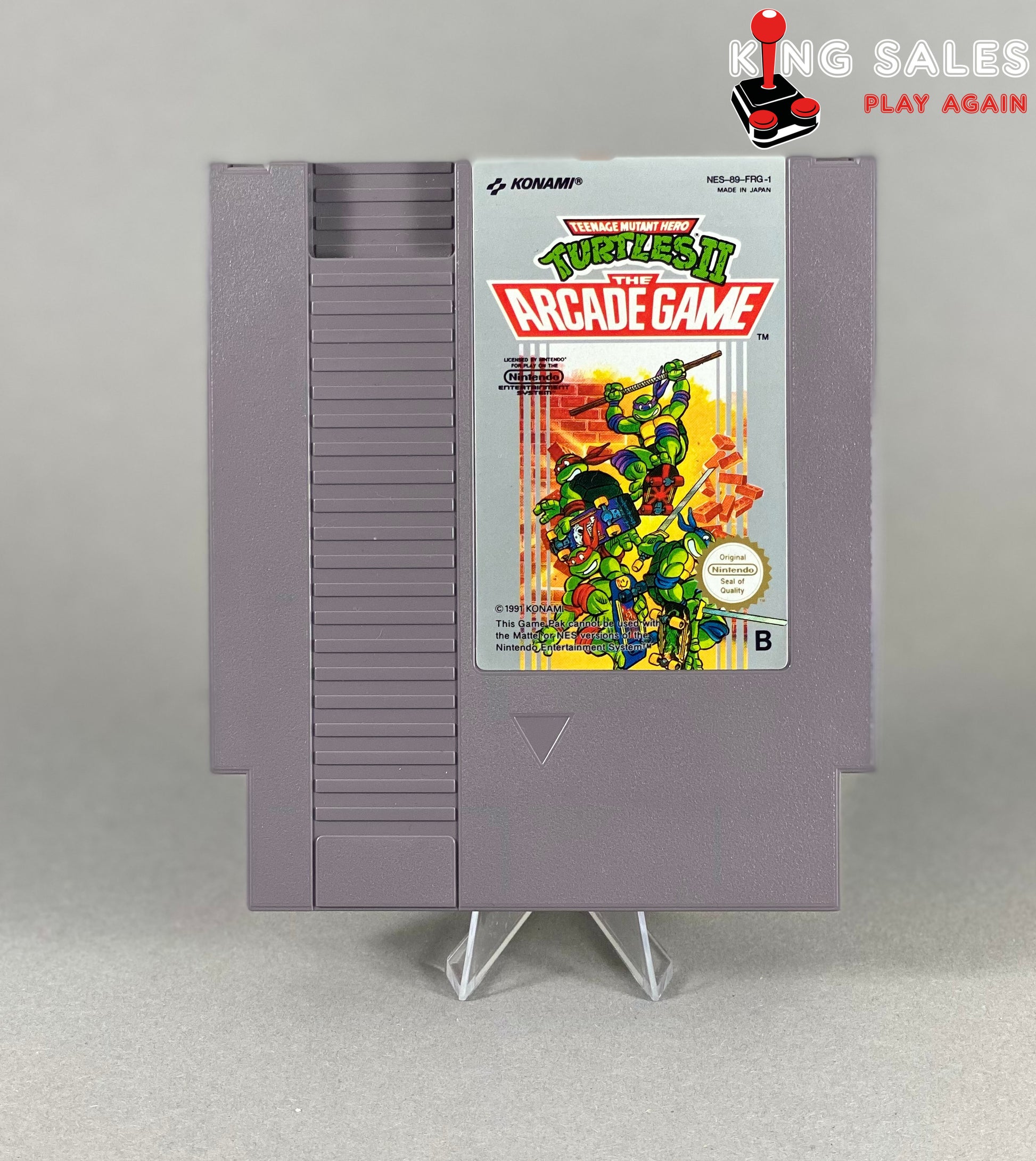 Nintendo NES Videospiel Teenage Mutant Hero Turtles II The Arcade Game Modul