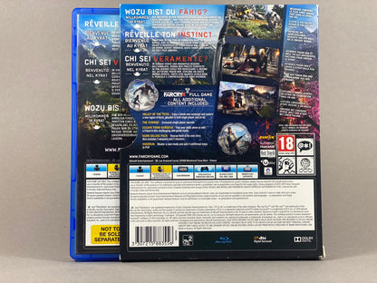 PlayStation 4 Videospiel Far Cry 4 Complete Edition Hülle von hinten