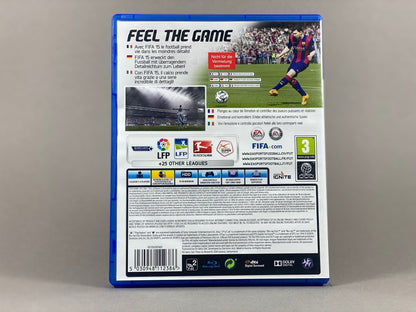 PlayStation 4 Videospiel FIFA 15 Hülle von hinten