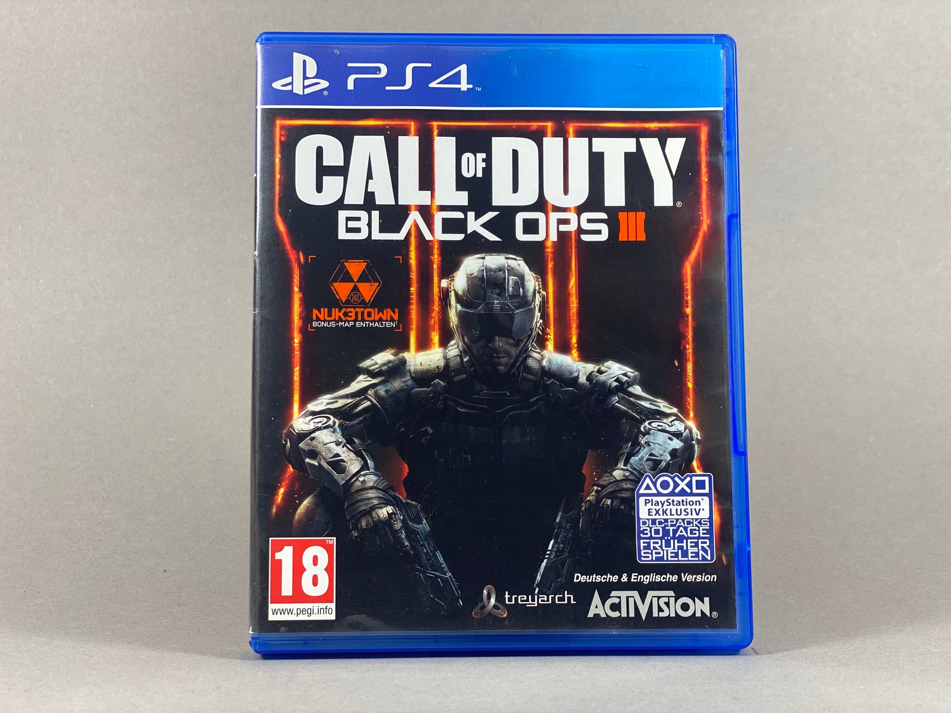 PlayStation 4 Videospiel Call of Duty Black Ops 3 Hülle von vorne