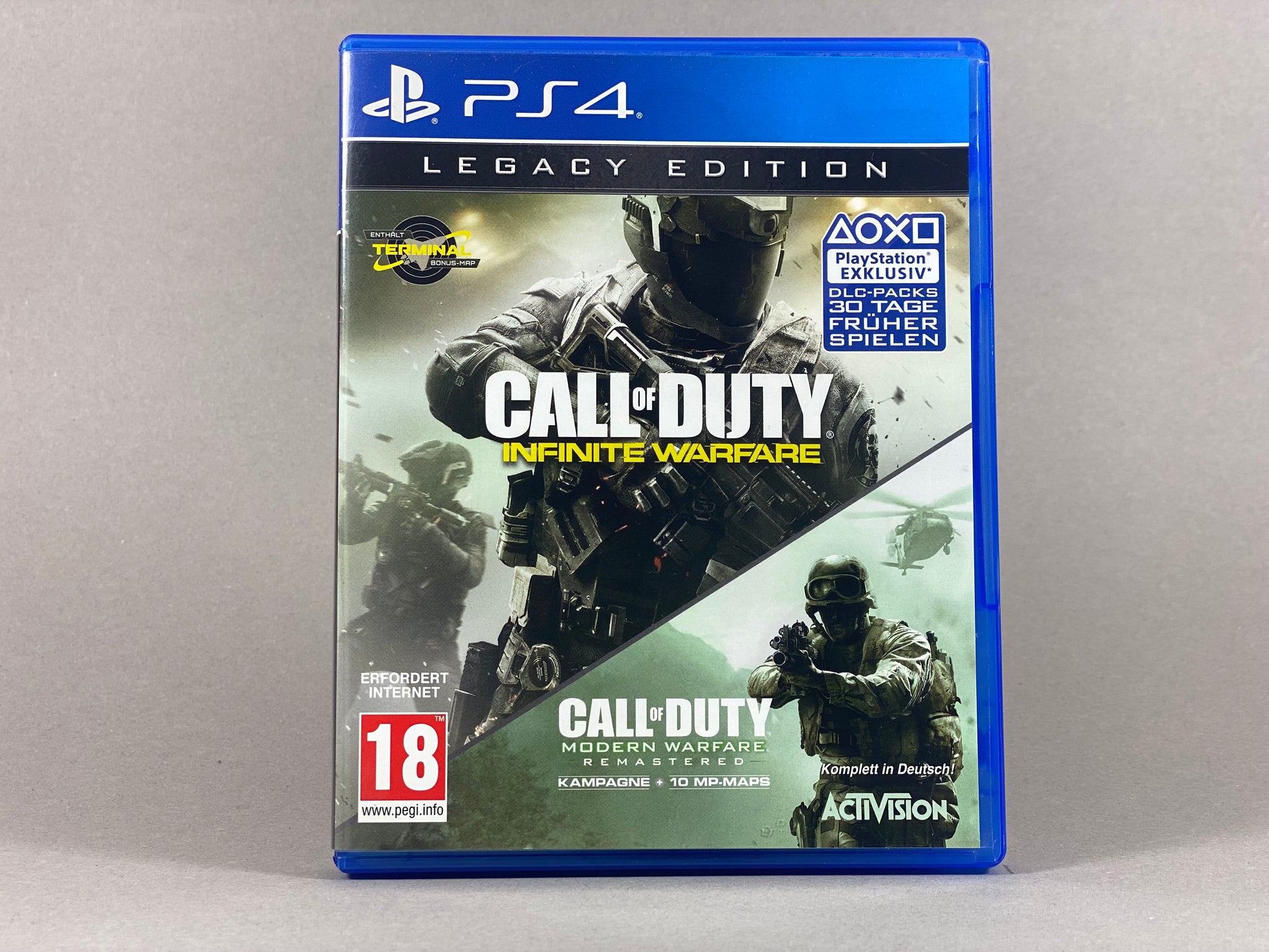 PlayStation 4 Videospiel Call of Duty Infinity Warfare Hülle von vorne