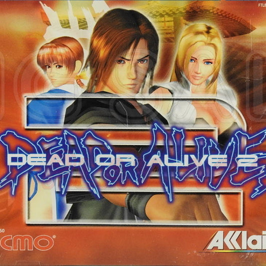 Sega Dreamcast Videospiel Dead or Alive 2 Hülle mit Anleitung und Disc