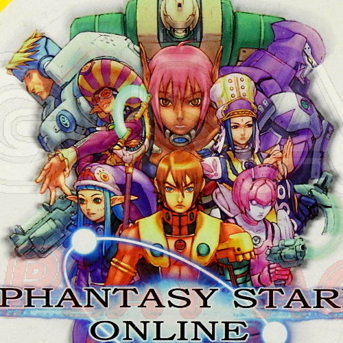 Sega Dreamcast Videospiel Phantasy Star Online Hülle mit Anleitung und Disc