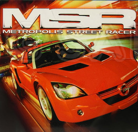 Sega Dreamcast Videospiel Metropolis Street Racer Hülle mit Anleitung und Disc