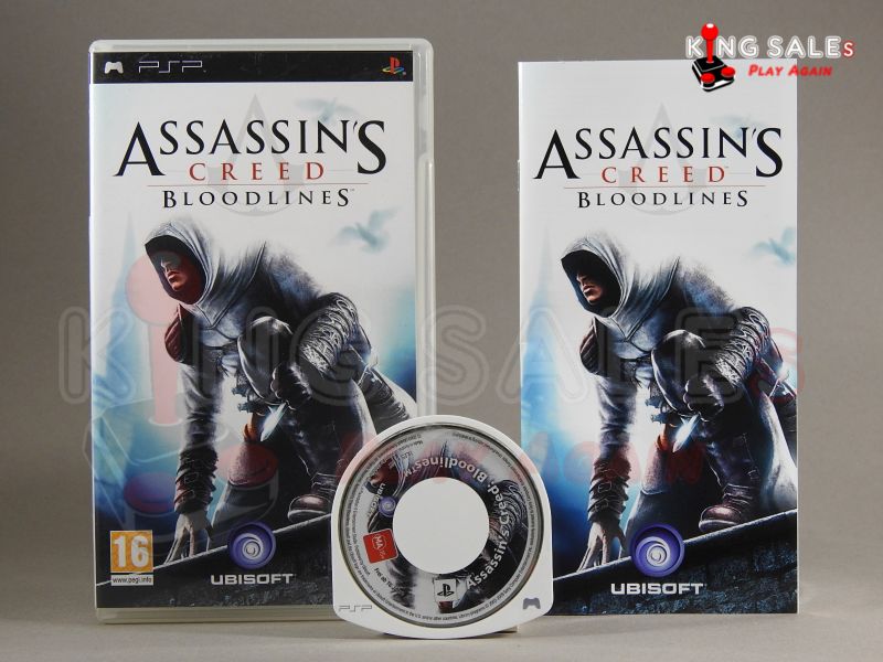 Sony PSP Videospiel Assassins Creed Bloodline Hülle mit Anleitung und Disc