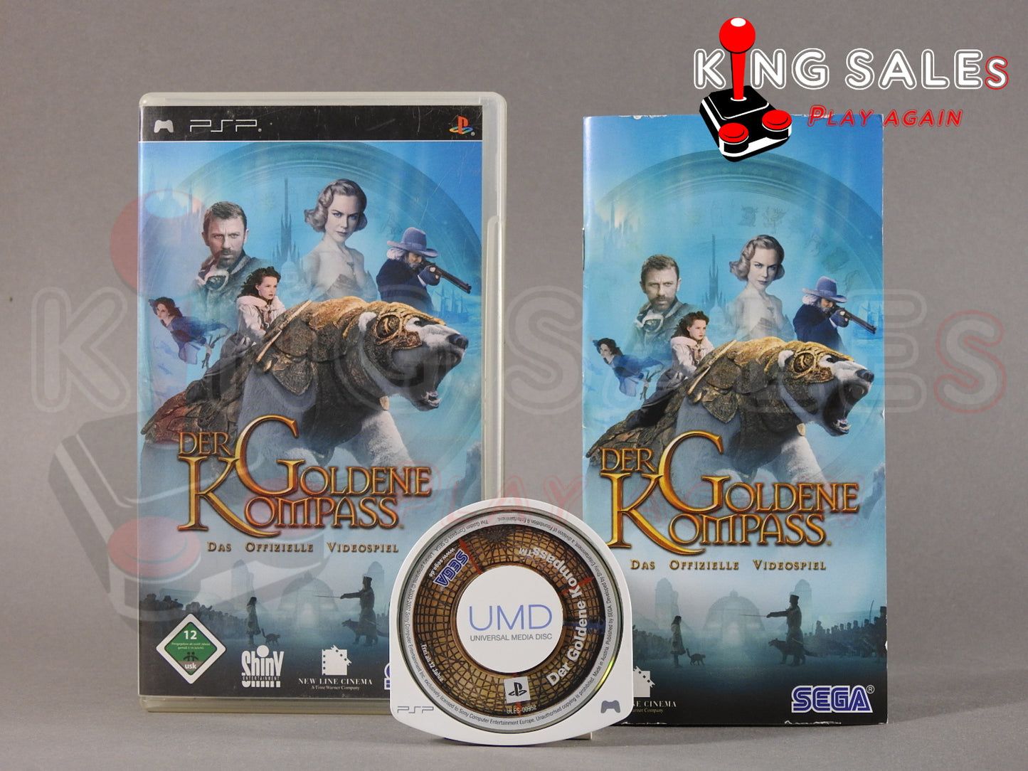 Sony PSP Videospiel Der goldene Kompass Hülle mit Anleitung und Disc