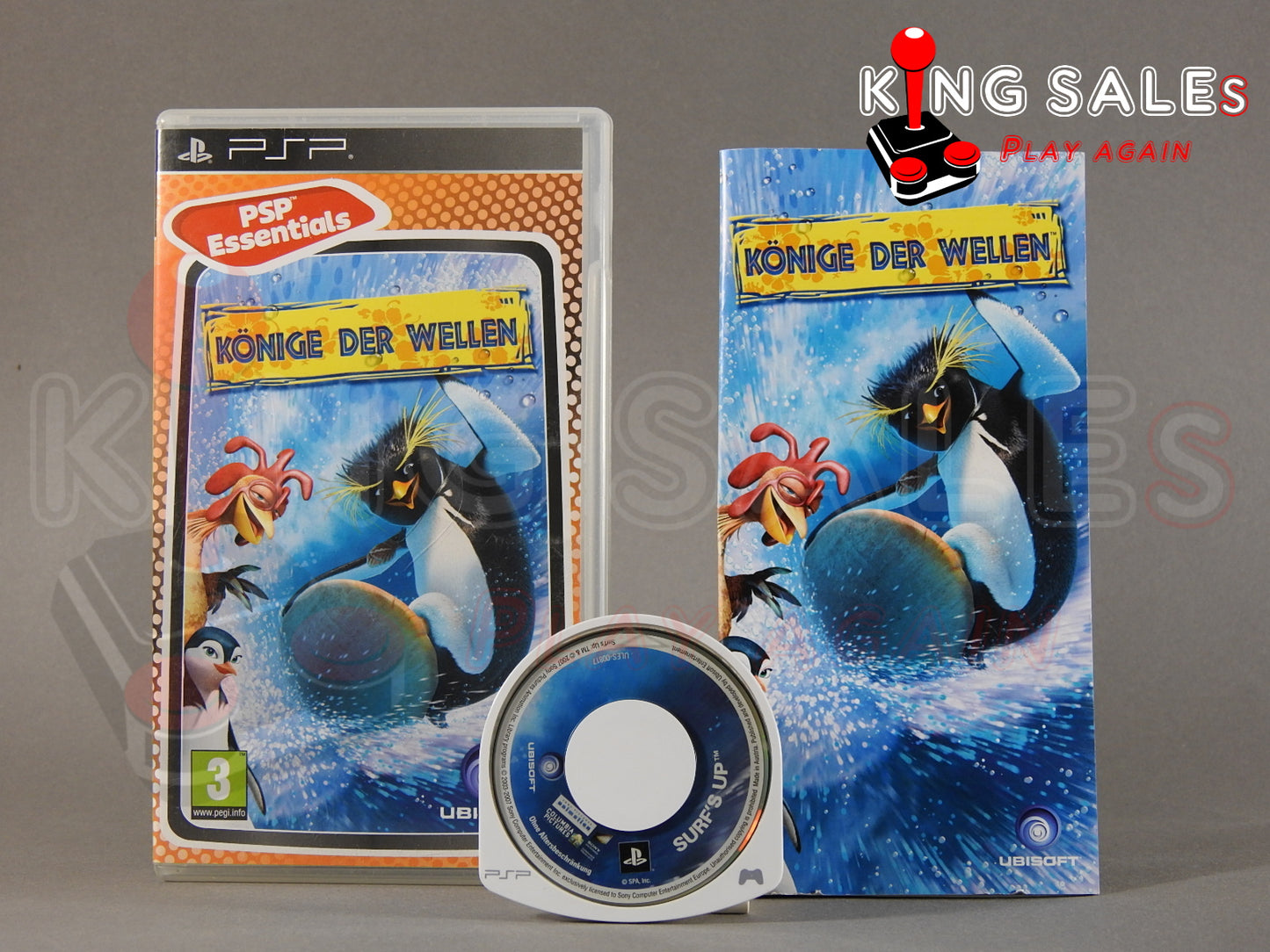 Sony PSP Videospiel König der Wellen Hülle mit Anleitung und Disc