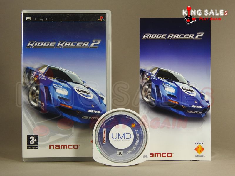 Sony PSP Videospiel Ridge Racer 2 Hülle mit Anleitung und Disc