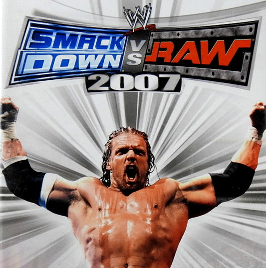 Sony PSP Videospiel Smackdown vs RAW 2007 Hülle mit Anleitung und Disc