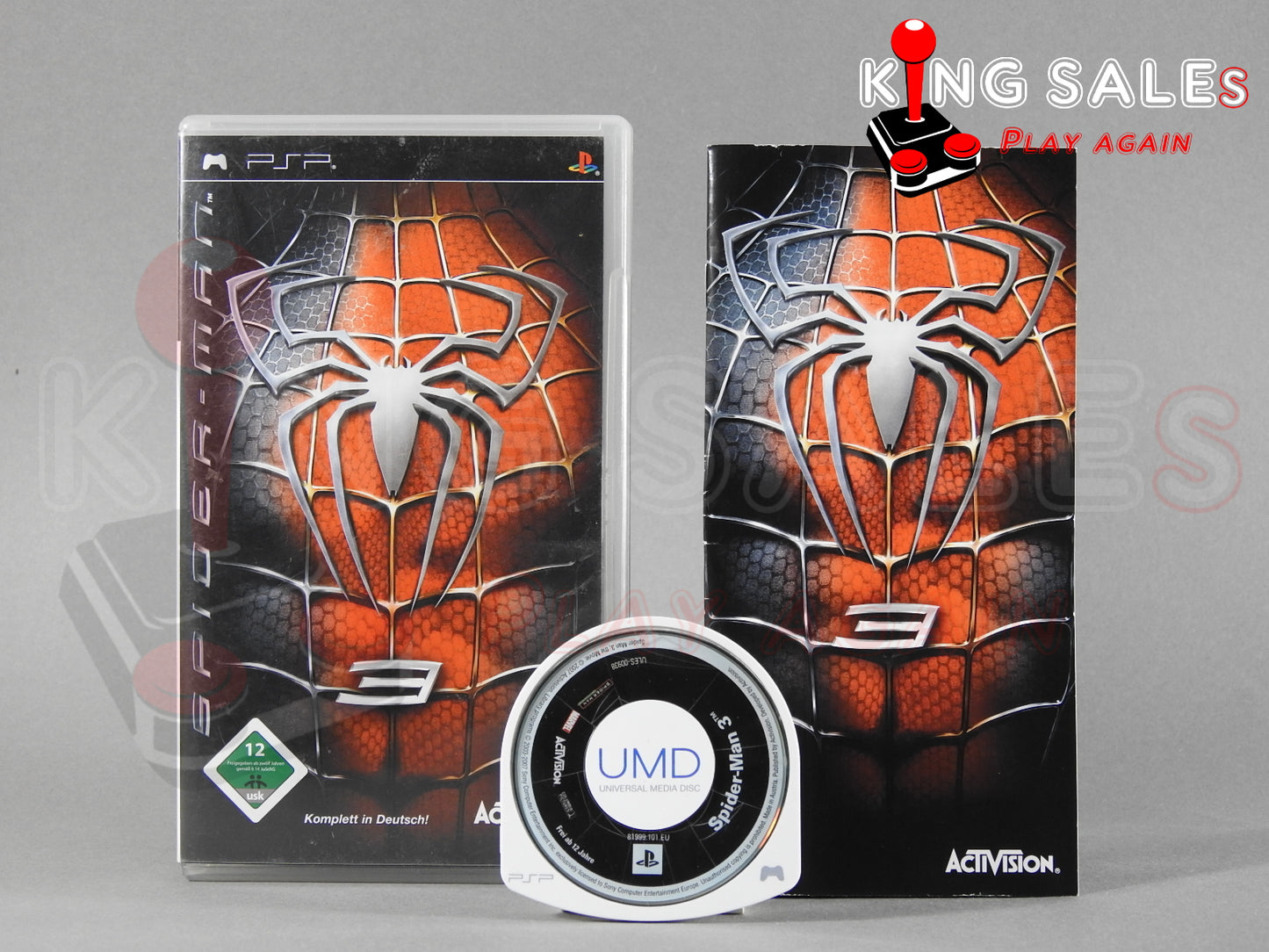 Sony PSP Videospiel Spider-Man 3 Hülle mit Anleitung und Disc