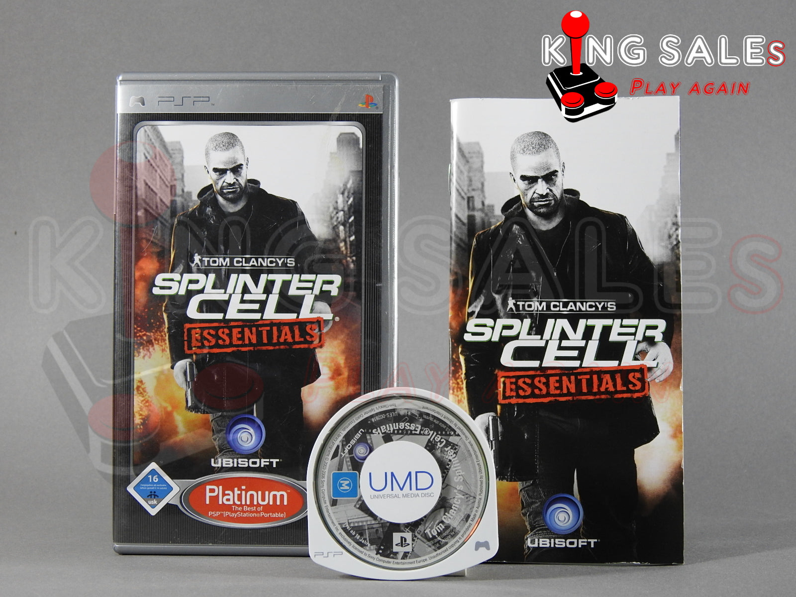 Sony PSP Videospiel Splinter Cell Essentials Hülle mit Anleitung und Disc