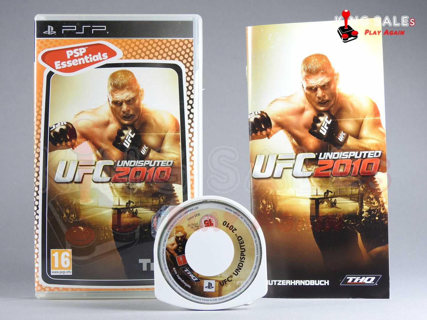 Sony PSP Videospiel UFC Undisputed 2010 Hülle mit Anleitung und Disc