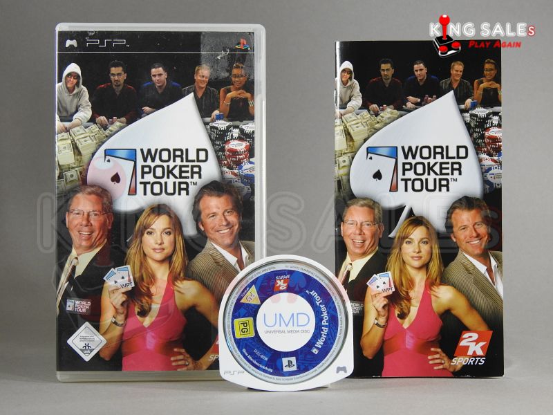 Sony PSP Videospiel World Poker Tour Hülle mit Anleitung und Disc