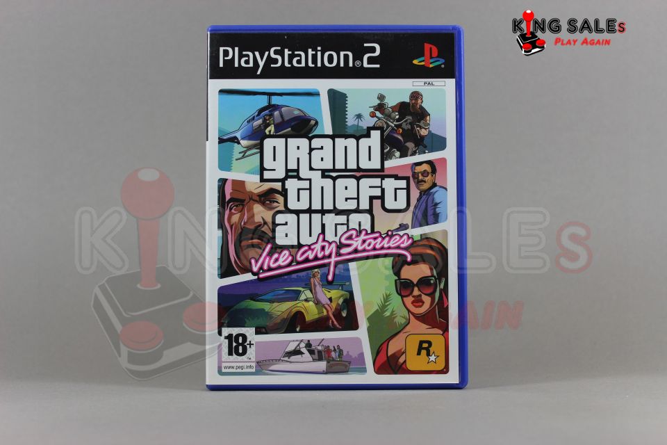 PlayStation 2 Videospiel GTA Vice City Stories Hülle von vorne