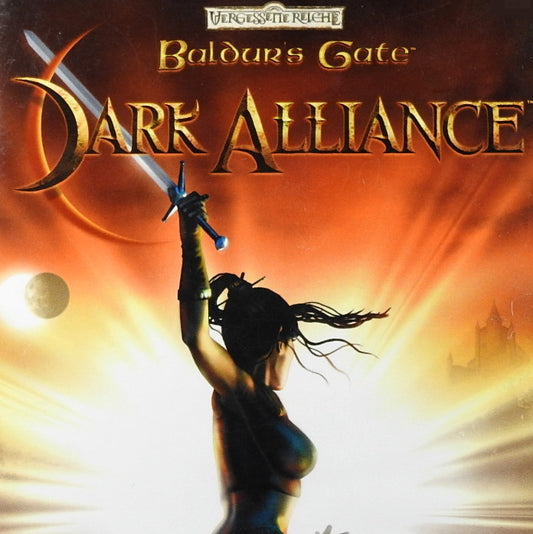 Xbox Videospiel Badurs Gate Dark Alliance Hülle mit Anleitung und Disc