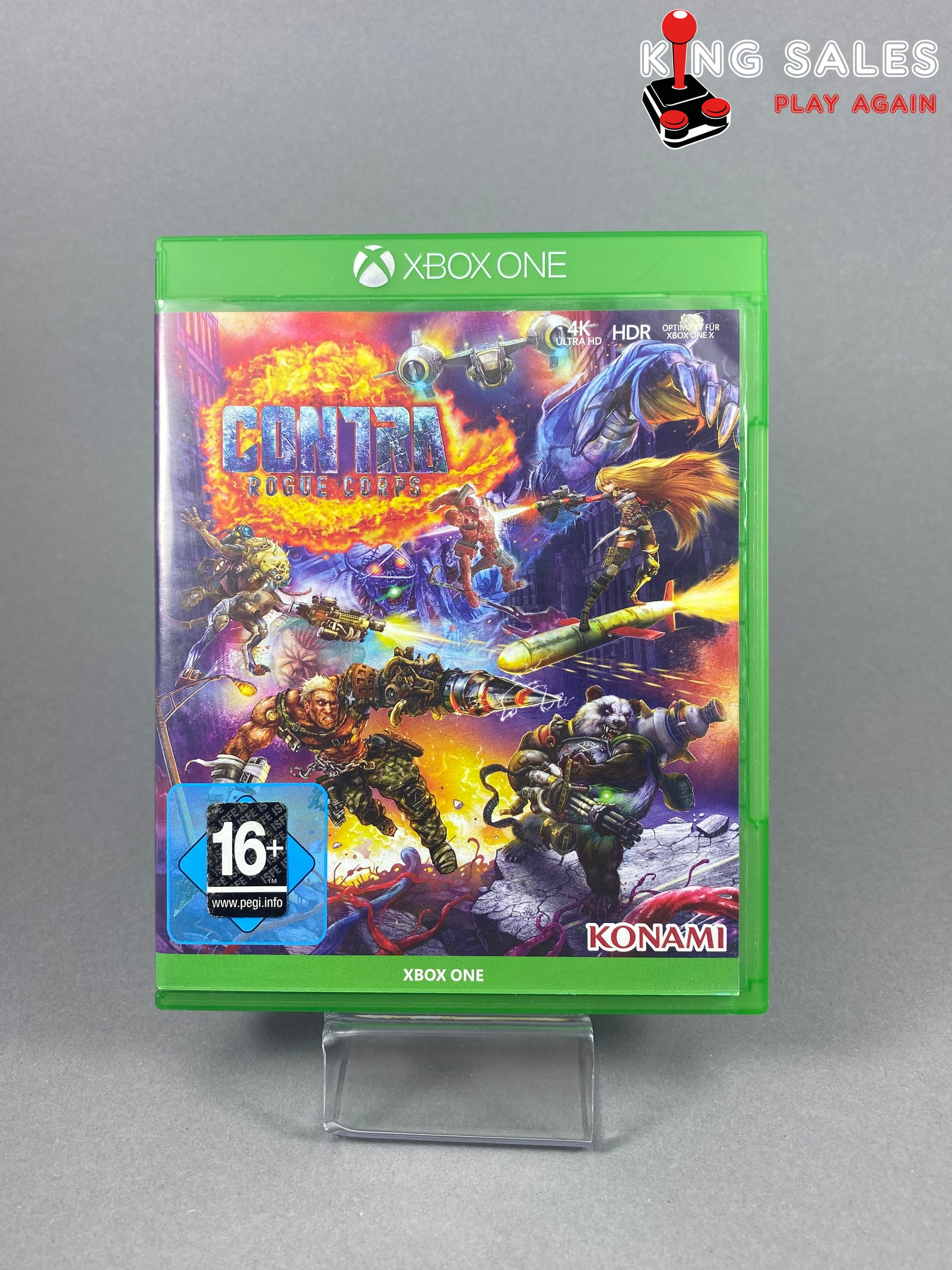 Xbox One Videospiel Contra Rogue Corps Cover von vorne