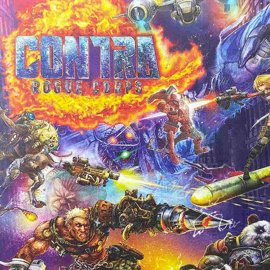 Xbox One Videospiel Contra Rogue Corps Cover von vorne